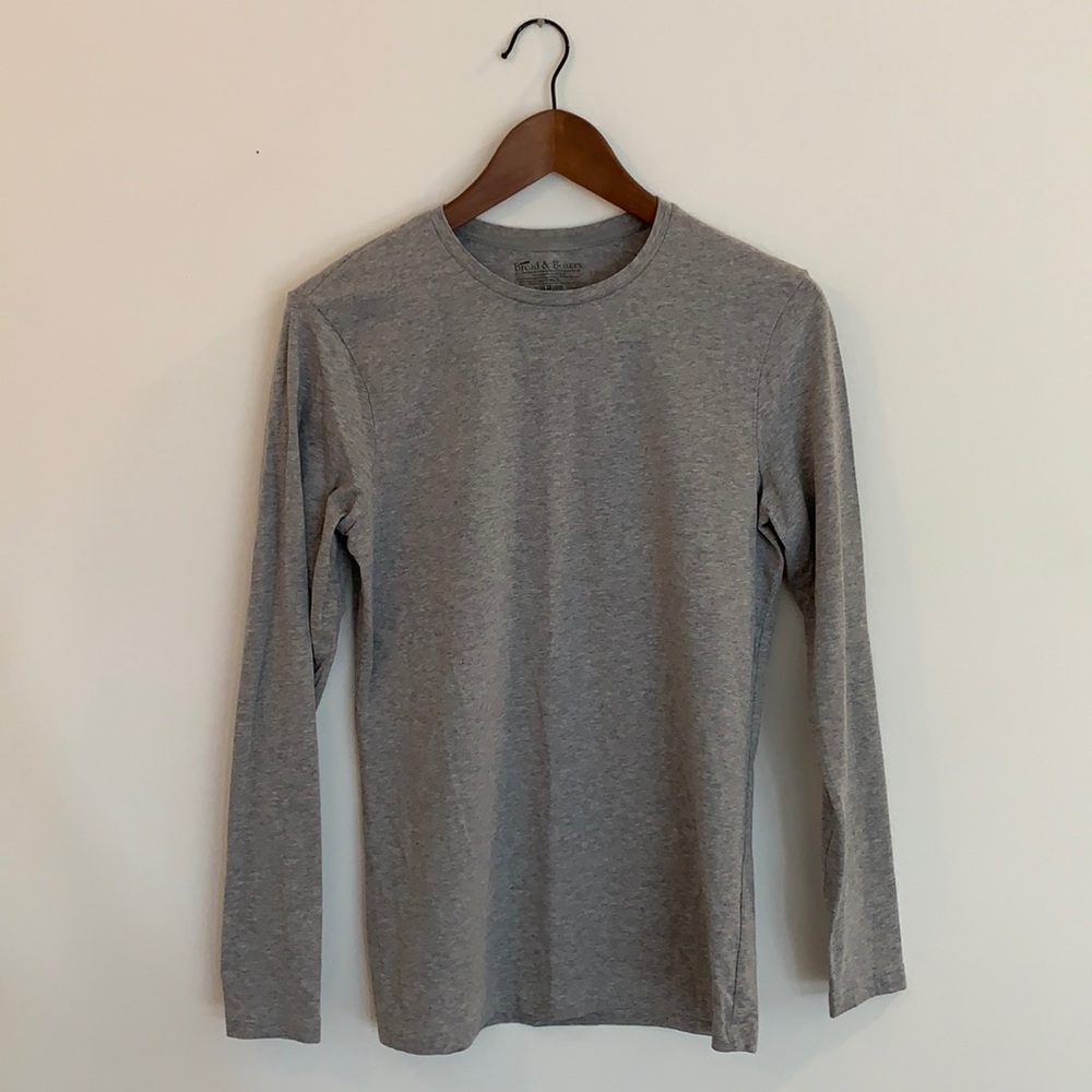 Daily Bread & Boxers Grey Long Sleeve Tee. Men’s S